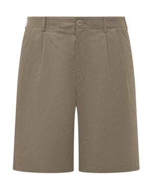 Our Legacy Ponte Front Closure Mini Shorts - Gray