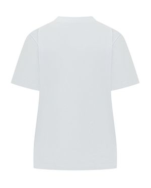 MSGM Logo Embroidered T-Shirt - White