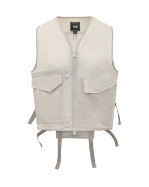 Y-3 Tactical Zip Vest - White