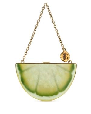 Saint Laurent Resin Mini Limone Clutch - Metallic