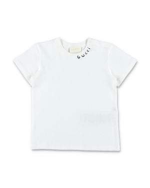 Gucci Classic Cotton Boy's T-Shirt - White