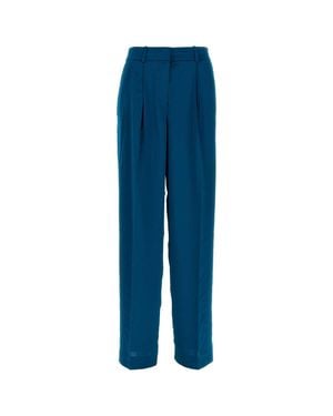 MICHAEL Michael Kors Satin Wide Leg Pant - Blue