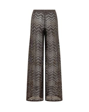 Missoni Chevron Print Pants - Gray
