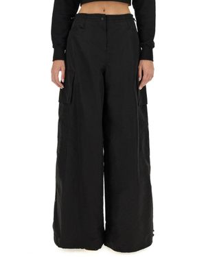 Palm Angels Relaxed Fit Cargo Pants - Black