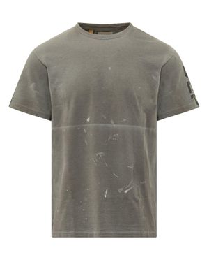 GALLERY DEPT. Cut Sleeves Vintage Effect T-Shirt - Gray
