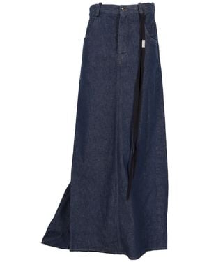 Ann Demeulemeester Comfort Mini Skirt With 5 Pockets - Blue