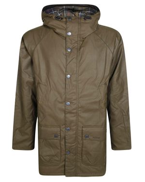 Barbour Bedale Wax Parka Jacket - Green