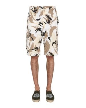 KENZO Tropic Camo Bermuda - Natural