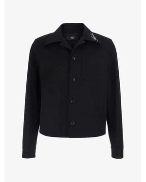 Amiri Script Cotton Blouson - Black