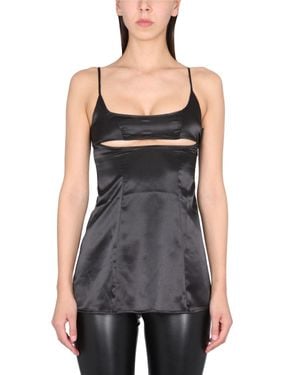 NOT AFTER TEN Top Cut Out - Black