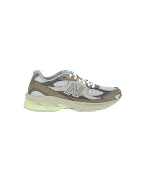 New Balance Leather & Mesh Sneakers - Green
