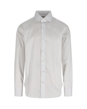 Barba Napoli Cotton Shirt For - White
