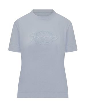 Givenchy Leather T-Shirt - Gray