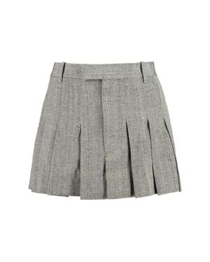 Bottega Veneta Pleated Skirt - Gray