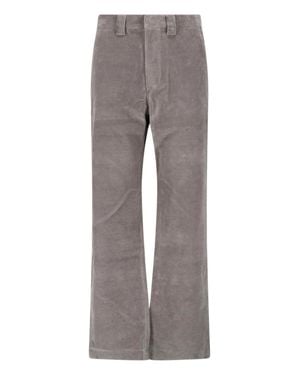 BERNER KUHL Night Corduroy Straight-Leg Pants - Gray