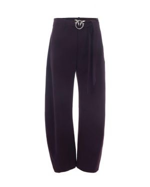 Pinko Satin-Feel Pants - Blue