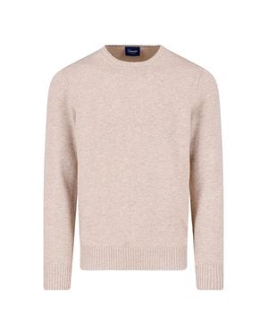 Drumohr Cashmere Crewneck Sweater - White