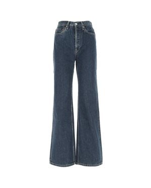 RE/DONE High-Rise Flare Jeans - Blue