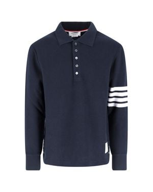 Thom Browne Style Crewneck Sweater - Blue