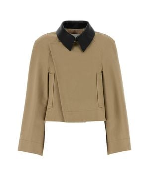Givenchy A-Line Cocoon Sleeve Jacket - Natural