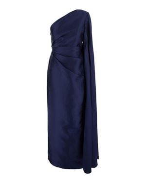 Solace London Maxi Dress Veya Polyester - Blue