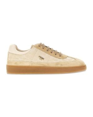 Fendi Sneaker With Logo - Natural