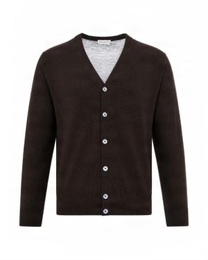 Ballantyne Button-Front Knit Cardigan - Black