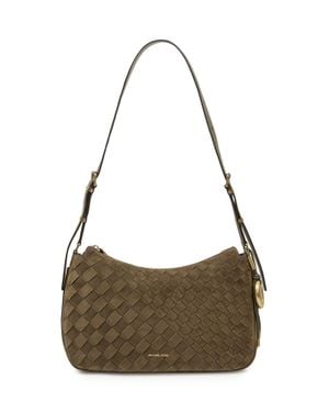 MICHAEL Michael Kors Nolita Medium Leather Convertible Shoulder Bag - Metallic