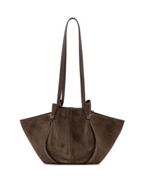 Yuzefi Mini Suede Shoulder Bag - Brown