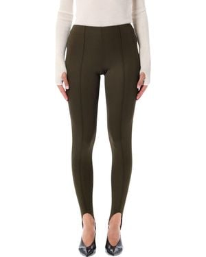 Frankie Shop High-Waisted Stirrup Pants - Green
