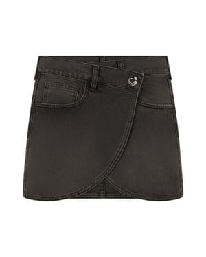 Coperni Wrap Mini Skirt - Black