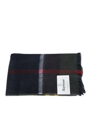 Barbour Rosefield Tartan Scarf For - Blue
