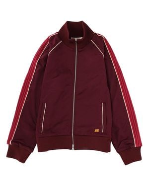 Wales Bonner Striped-Panel Zip-Up Track Top - Red