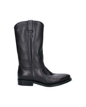 Jil Sander Tall Leather Boots - Black