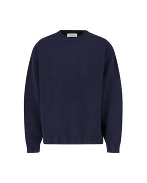 Studio Nicholson 100% Lana D'Agnello Wool Sweater - Blue