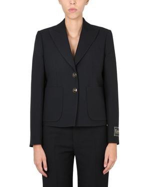 Gucci Peaked Lapel Jacket - Black