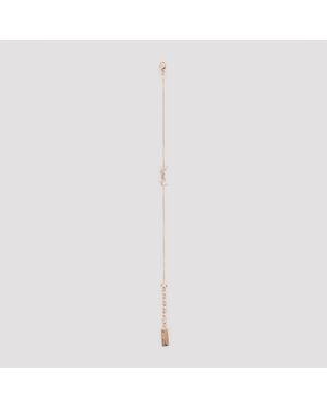 Saint Laurent Chaine Bracelet - White