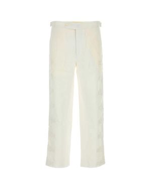 Bode Linen Salt Pant - White