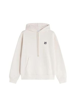 Maison Kitsuné Fox Head Comfort Hoodie - White