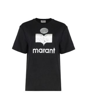 Isabel Marant Distressed Graphic T-Shirt - Black