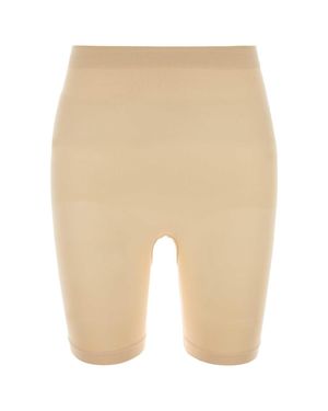 Skims Sand Stretch Nylon Sculpt Mini Shorts - Natural