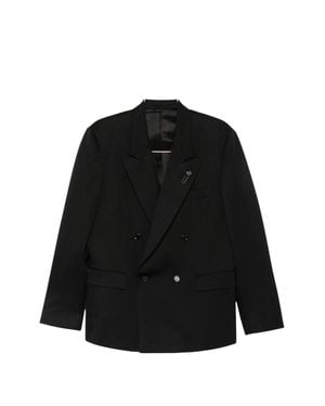 Lardini 100% Wool Tailored Jacket - Black