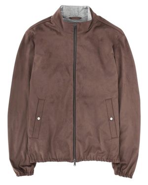 Herno Suede Effect Jacket - Brown
