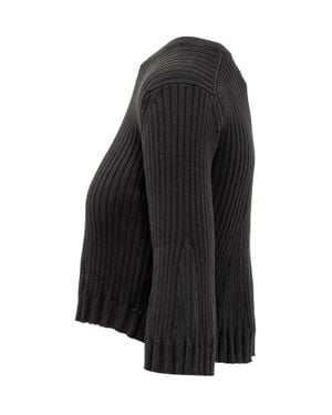 Loulou de Saison Silk Blend Top - Black