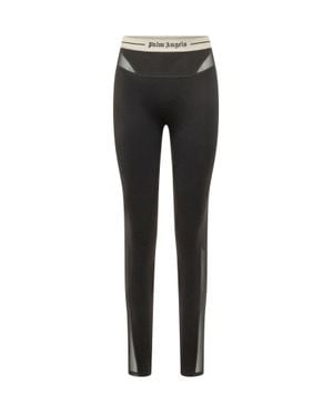 Palm Angels Logo Active Leggings - Black