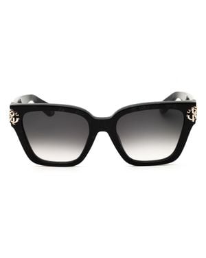 Roberto Cavalli Sleek Rectangular Mini Sunglasses - Brown