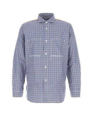 Junya Watanabe Embroidered Cotton Shirt - Blue