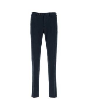 PT Torino Stretch Cotton Cashmere Blend Pant - Blue