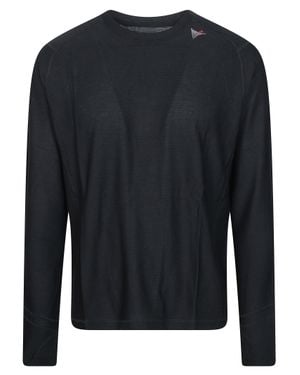 ROA Ashi Wool Tencel Baselayer Long Sleeve Top - Black