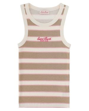 MC2 Saint Barth Mini Relaxed Fit Top - Natural